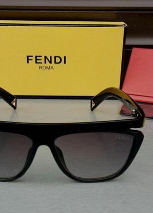 Fendi модные женские солнцезащитные очки черные с градиентом2 фото