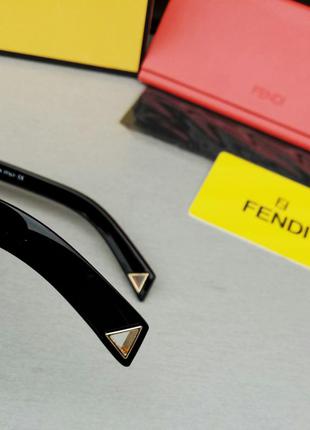 Fendi модные женские солнцезащитные очки черные с градиентом8 фото