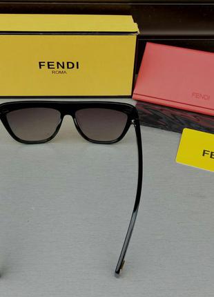 Fendi модные женские солнцезащитные очки черные с градиентом5 фото