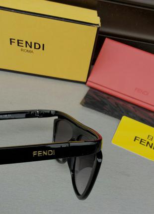 Fendi модные женские солнцезащитные очки черные с градиентом9 фото