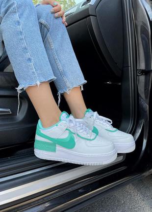 Nike air force shadow white green6 фото