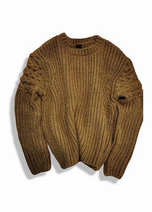 Джемпер river island крупная вязка косы 6