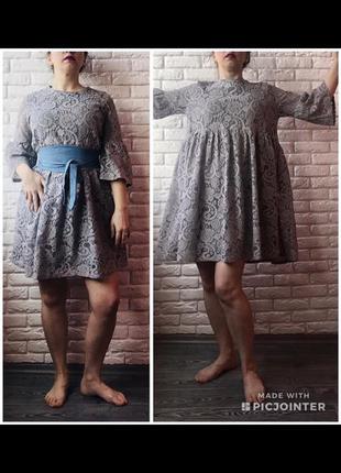 Кружевное платье 👗 с карманами
