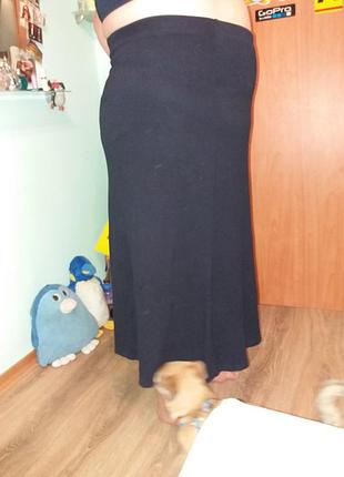 Трикотажная юбка в пол