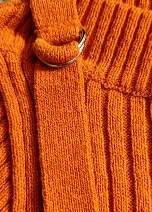 Теплый шерстяной оранжевый свитер на осень colin's3 фото