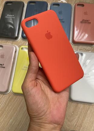 Силіконовій чохол для apple iphone 7/8 silicone case3 фото