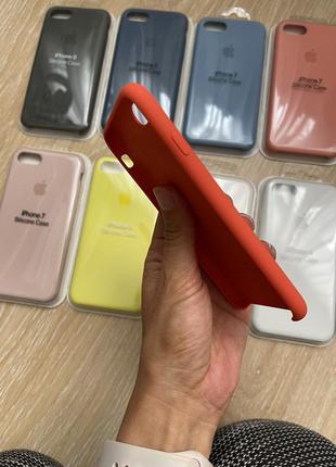 Силіконовій чохол для apple iphone 7/8 silicone case6 фото