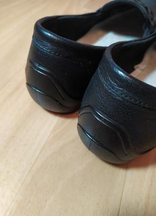 Очень удобные осенние туфли черного цвета. Англия, 6 р, 24,5 см5 фото