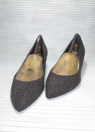Туфельки на низком каблучке в леопардовый принт 👠👠👠3 фото