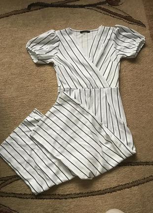 Комбез quiz рукави-ліхтарики на запах низ кюлоти