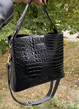 Тренд ✨ повседневная женская сумка под рептилию