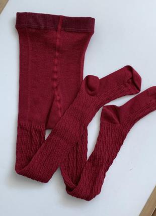 Детские колготы колготки для девочки однотонные 2