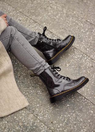 Женские осенние ботинки dr.martens 1460 galaxy ( premium )