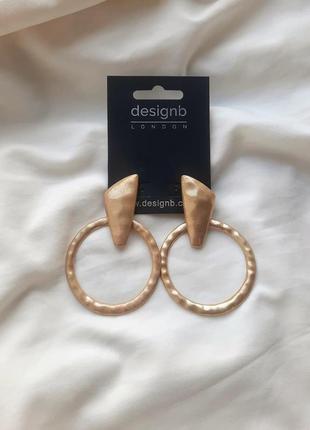 Сережки кольца designb london