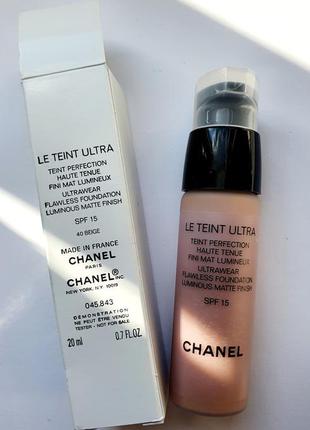 Chanel le teint ultra teint perfection haute tenue spf 15 - тональний крем