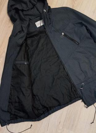 Легкая свободная куртка ветровка дождевик с капюшоном9 фото