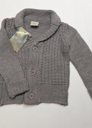 В'язана кофта на хлопчика 18 місяців кардиган