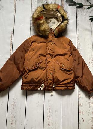 Куртка зимова курточка, хутро, еко хутро, зима, осінь, пуховик, коротка куртка1 фото