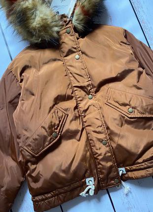 Куртка зимова курточка, хутро, еко хутро, зима, осінь, пуховик, коротка куртка5 фото