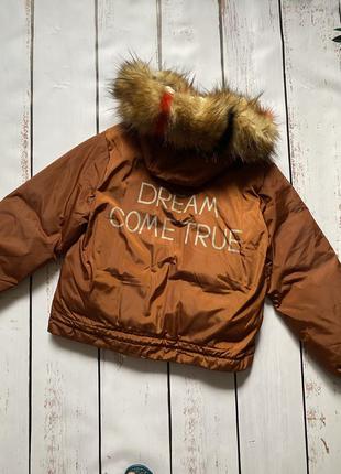 Куртка зимова курточка, хутро, еко хутро, зима, осінь, пуховик, коротка куртка4 фото
