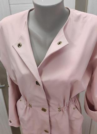 Плащик пудра,рожевий плащ