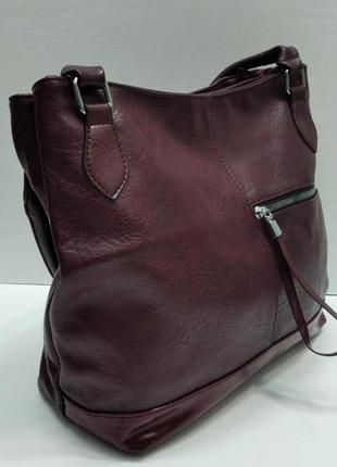 Женская сумка (бордовая) 21-09-0222 фото