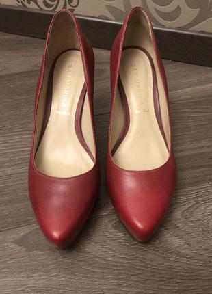 Червоні туфлі san marina2 фото