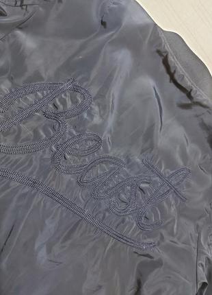 Beast куртка ветровка/бомбер/утепленная р. 46-48 (м) сине-черная8 фото