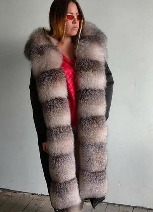Женская зимняя парка куртка с мехом блюфрост максимум меха3 фото