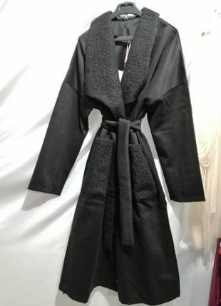 Женская кашемировое пальто карманы букле материал - кашемир, карманы9 фото