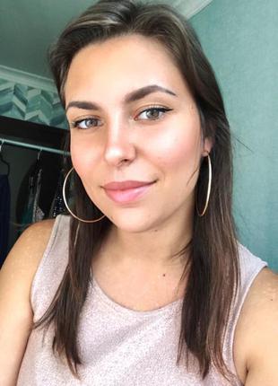 Золоті сережки кільця bershka