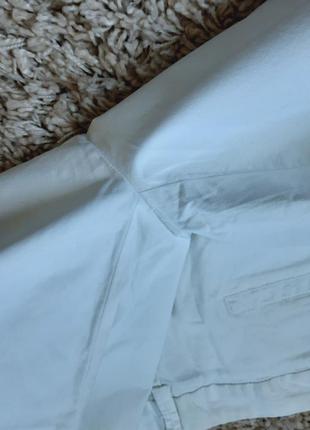 Комфортные эластичные коттоновые белые шорты ,германия,  р. 48-509 фото