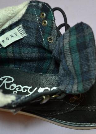 Roxy италия натуральная кожа! утепленные,стильные,комфортные ботинки9 фото