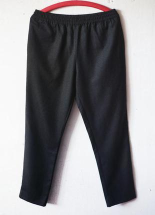 Шерстяные брюки на резинке harmony paris 100% шерсть