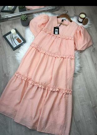 Стильное ярусное платье новое