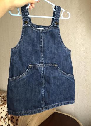 Джинсовий сарафан плаття next 2-3-4 роки