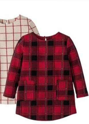 Сукня, туніка червона в клітинку lupilu р.86/92см