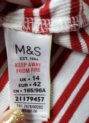 Лонгслив, гольф, кофта marks & spencer 100% коттон в рубчик 14-16 р -ра.3 фото