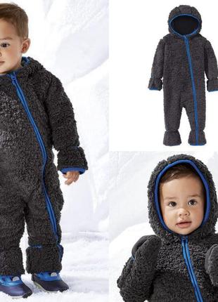 Меховой комбинезон человечек поддева lupilu