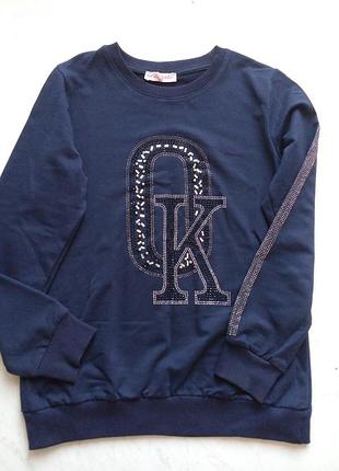 Стильна кофта, світшот на байці р-р 152