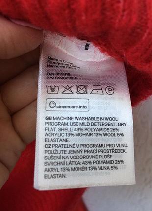 Мохеровый,шерстяной свитер,гольф,джемпер h&m,36/s 6