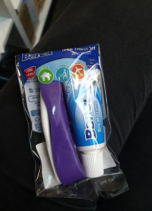 Дорожній набір зубна паста та щітка1 фото