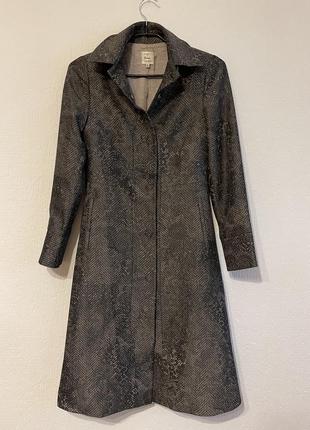 Пальто, плащ, тренч, платиновая коллекция, нежный гобеленовый шелк на подкладке3 фото