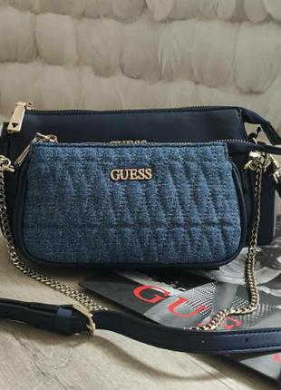 Сумка кроссбоди guess arie quilted crossbody гесс оригинал5 фото