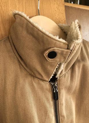 Джинсовая куртка на овчине