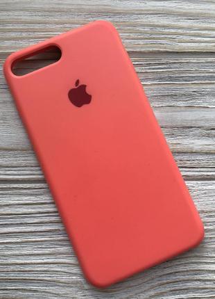 Чехол для iphone 7+ (цвет оранжевый, коралловый)