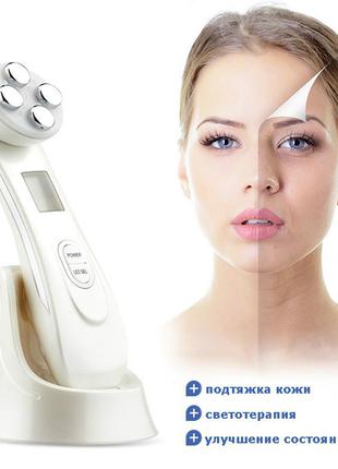 Массажер для лица и тела лифтинг прибор beauty instrument электро миостимуляция светотерапия8 фото