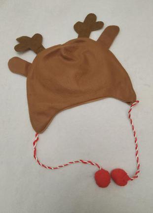 Карнавальная новогодняя шапка оленя