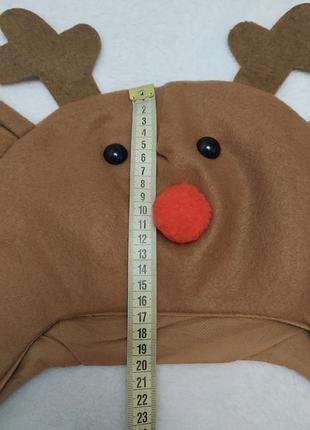 Карнавальная новогодняя шапка оленя