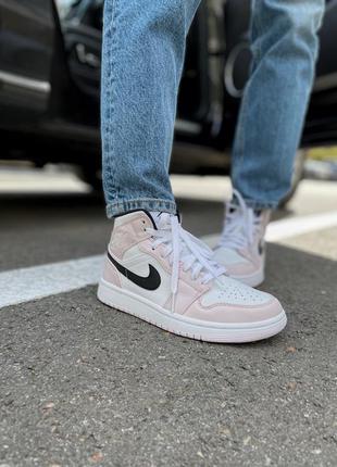 Кросівки air jordan white/light pink кроссовки2 фото